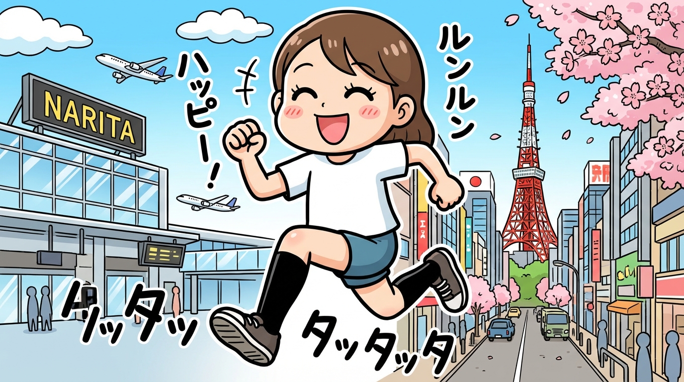 軽やかな足取りでライブへ!